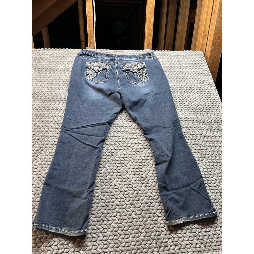 Rhythm In Blues Women's Jeans Size 20 Dark Stretch Denim Bootcut - Picture 10 of 16